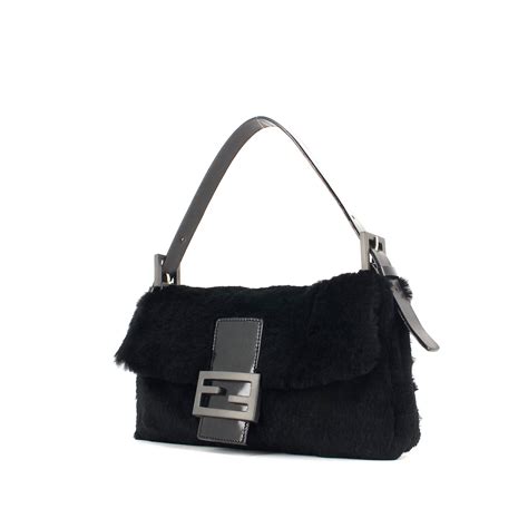 borse fendi pelle nera|pochette donna fendi.